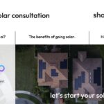 Aerial view of homes with solar panels showcasing ShopSolar.ai’s virtual consultation benefits.