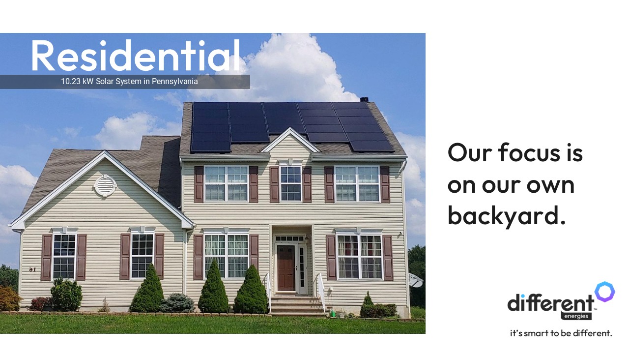 A residential home with solar panels in Pennsylvania, representing ShopSolar.ai’s local focus.